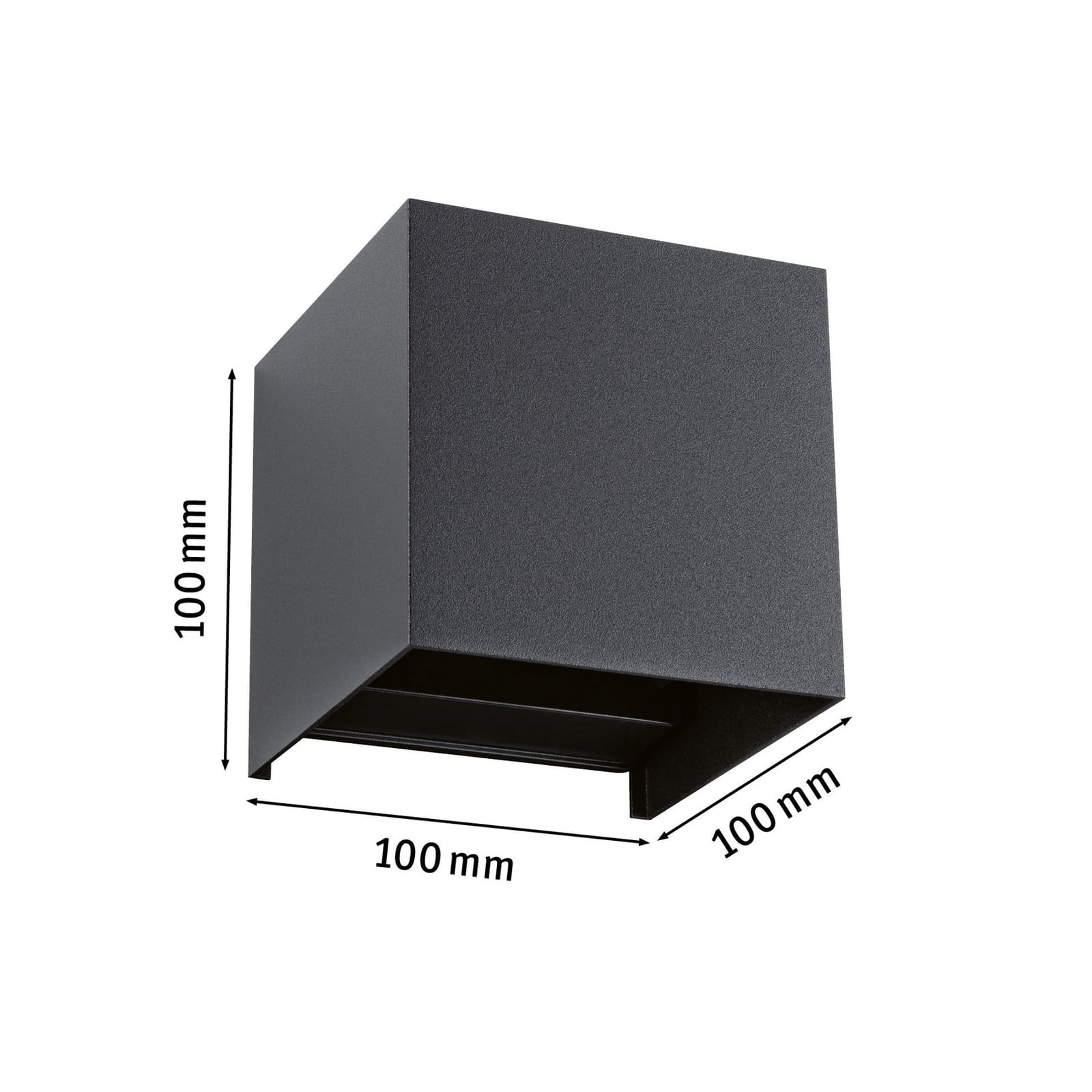 LED utevegglampe Cybo antrasitt RGBW Zigbee IP44 lysfargejustering