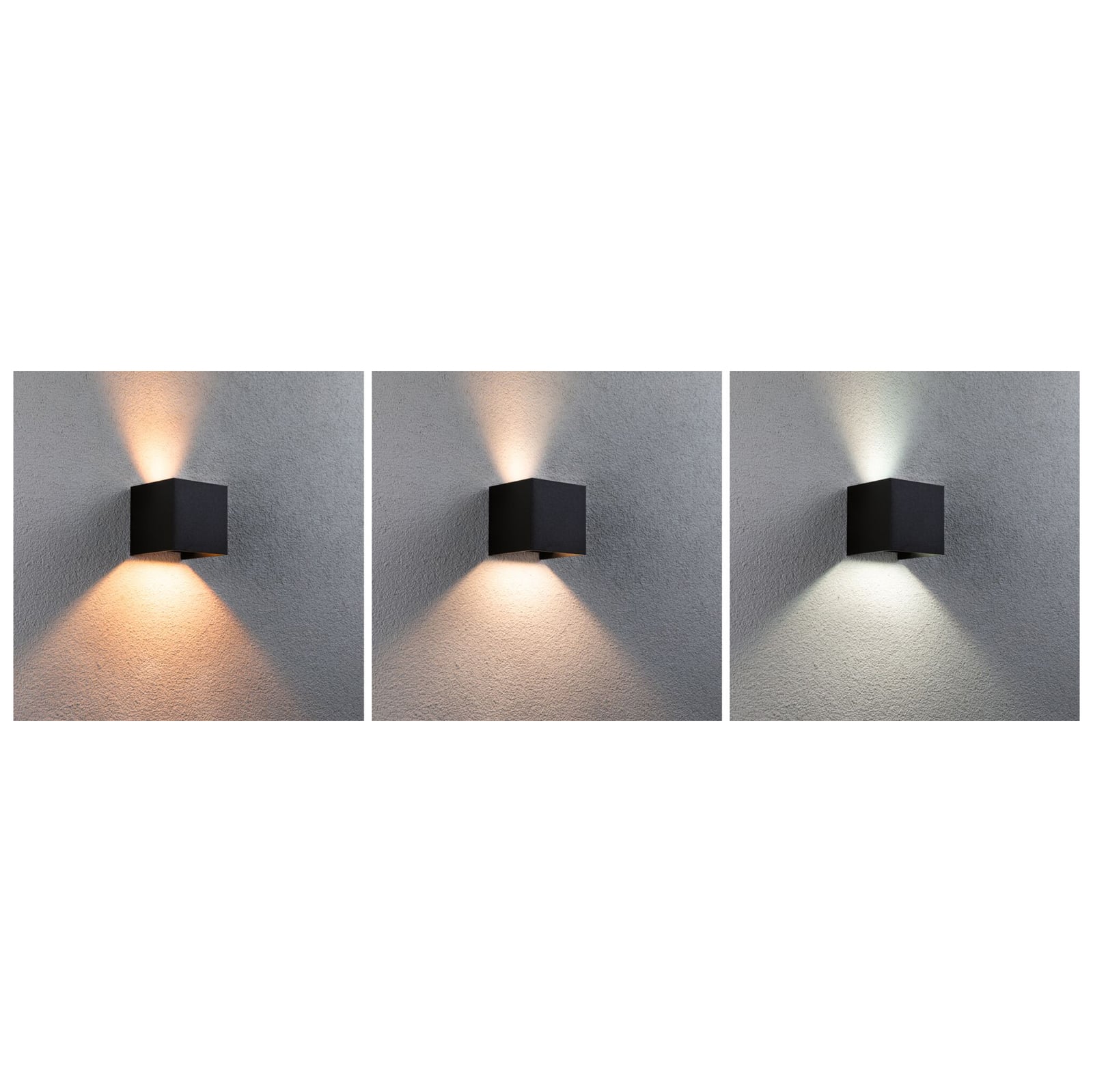 LED utevegglampe Cybo antrasitt RGBW Zigbee IP44 dimming