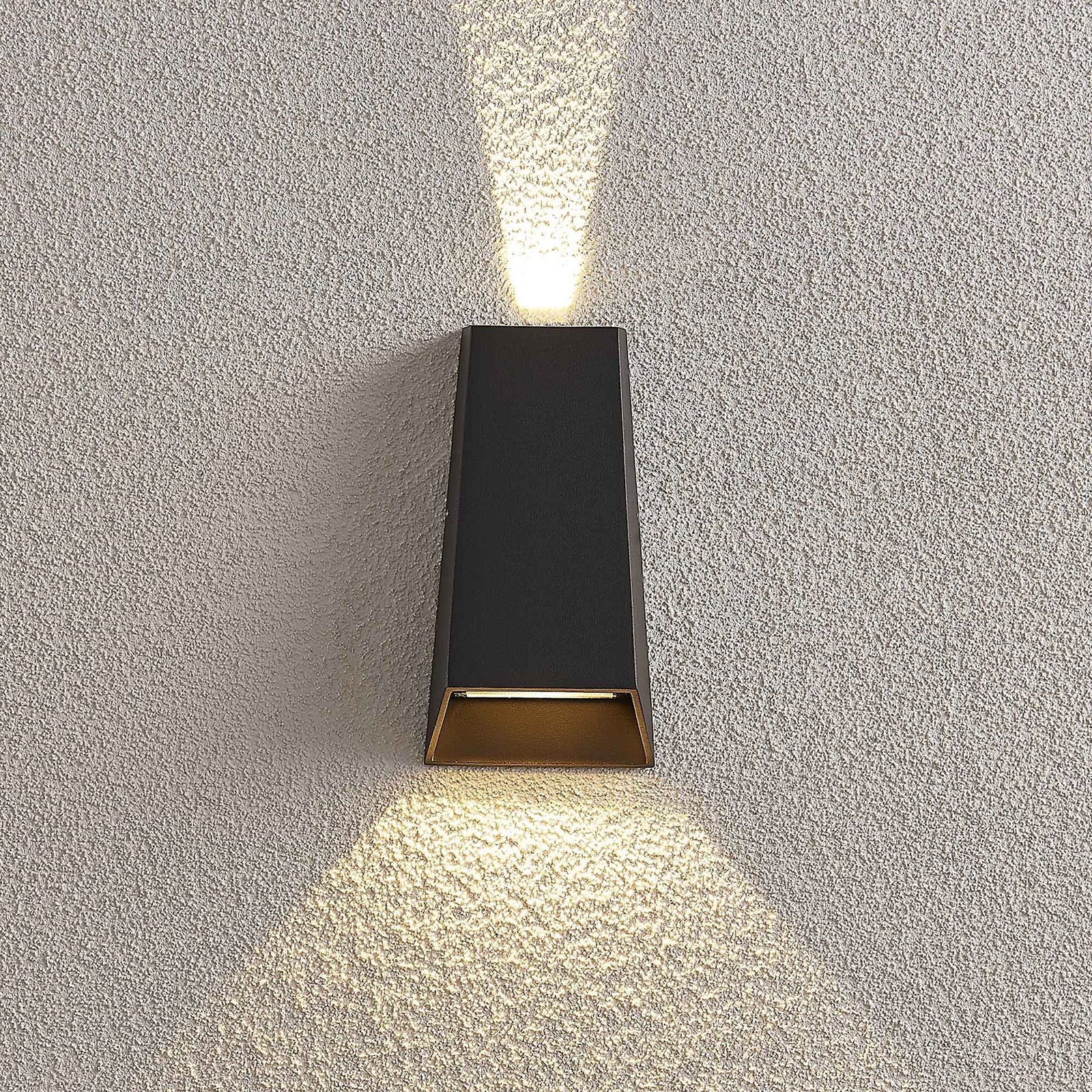 LED utevegglampe Dagur mørkegrå aluminium IP54 montert