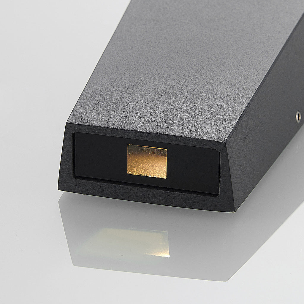 LED utevegglampe Dagur mørkegrå aluminium IP54 side 2