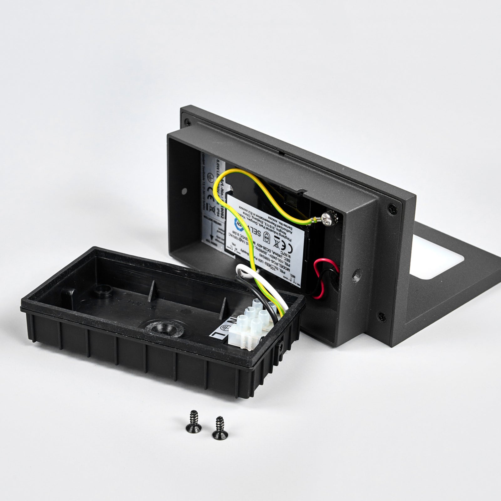 LED utevegglampe Darina med bevegelsessensor grafitt IP54 - Lucande