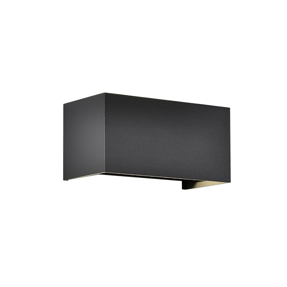 LED utevegglampe Davos double svart dimbar IP54 forfra