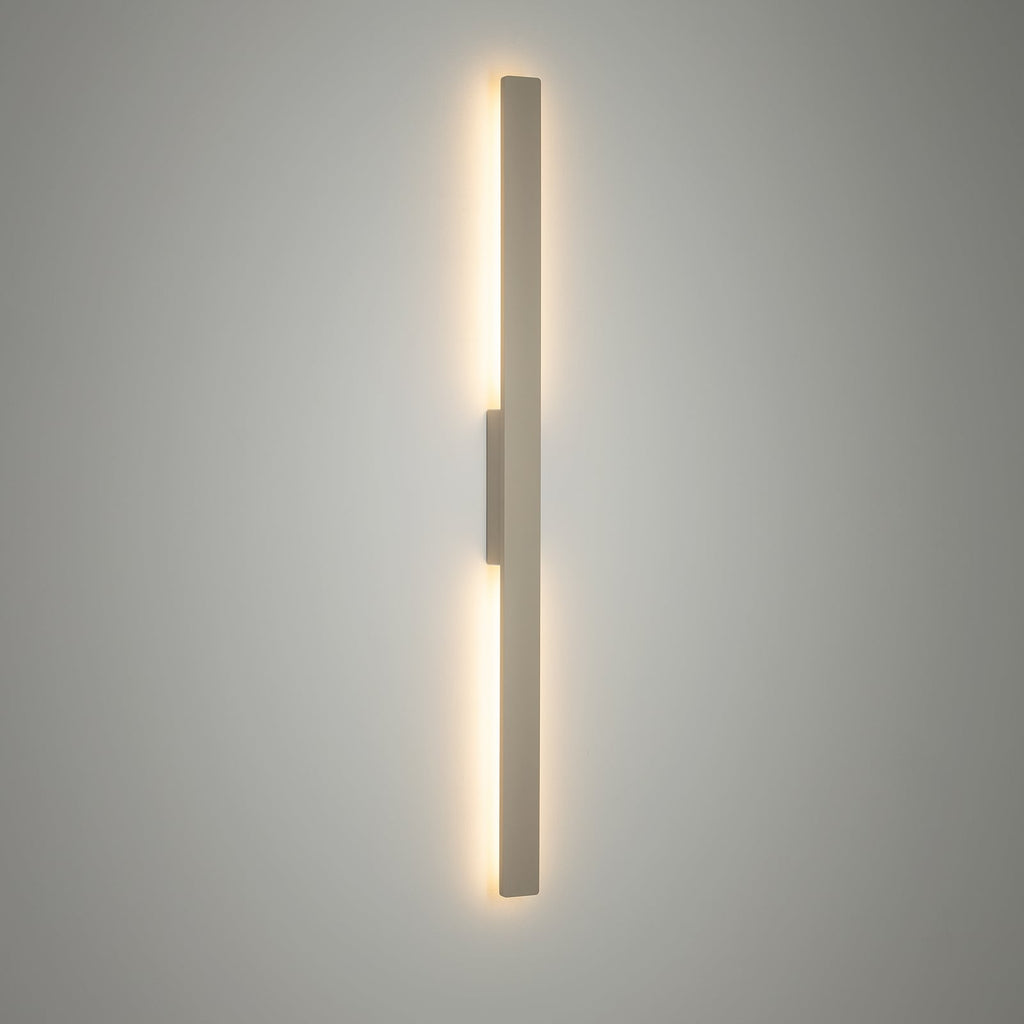 LED utevegglampe Demi M sand aluminium H100 cm IP54 profil