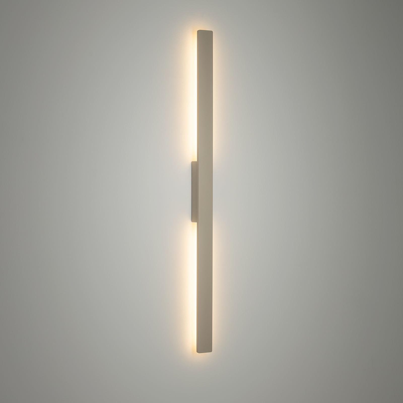LED utevegglampe Demi M sand aluminium H100 cm IP54 profil