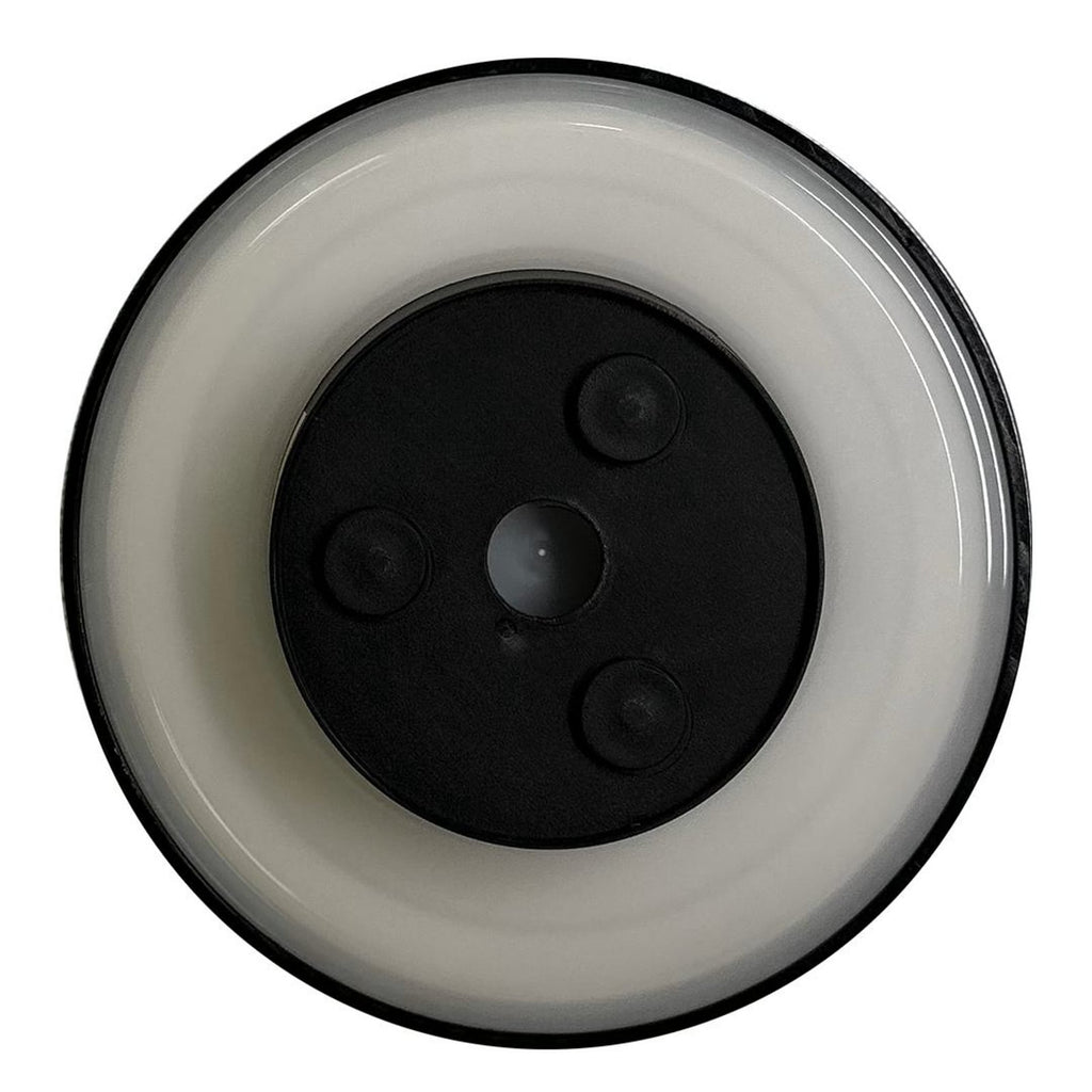LED utevegglampe Disk svart Ø18 cm IP65 Milagro Lighting sett fra siden