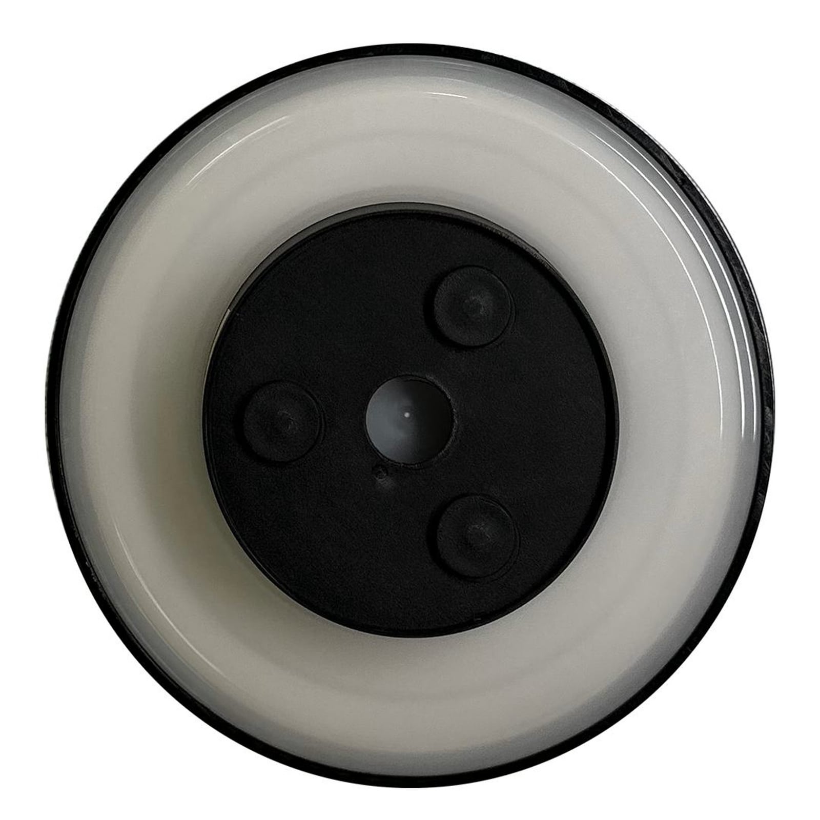 LED utevegglampe Disk svart Ø18 cm IP65 Milagro Lighting sett fra siden