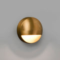 LED utevegglampe Drak rund messing Ø9 cm IP44 fra FARO BARCELONA