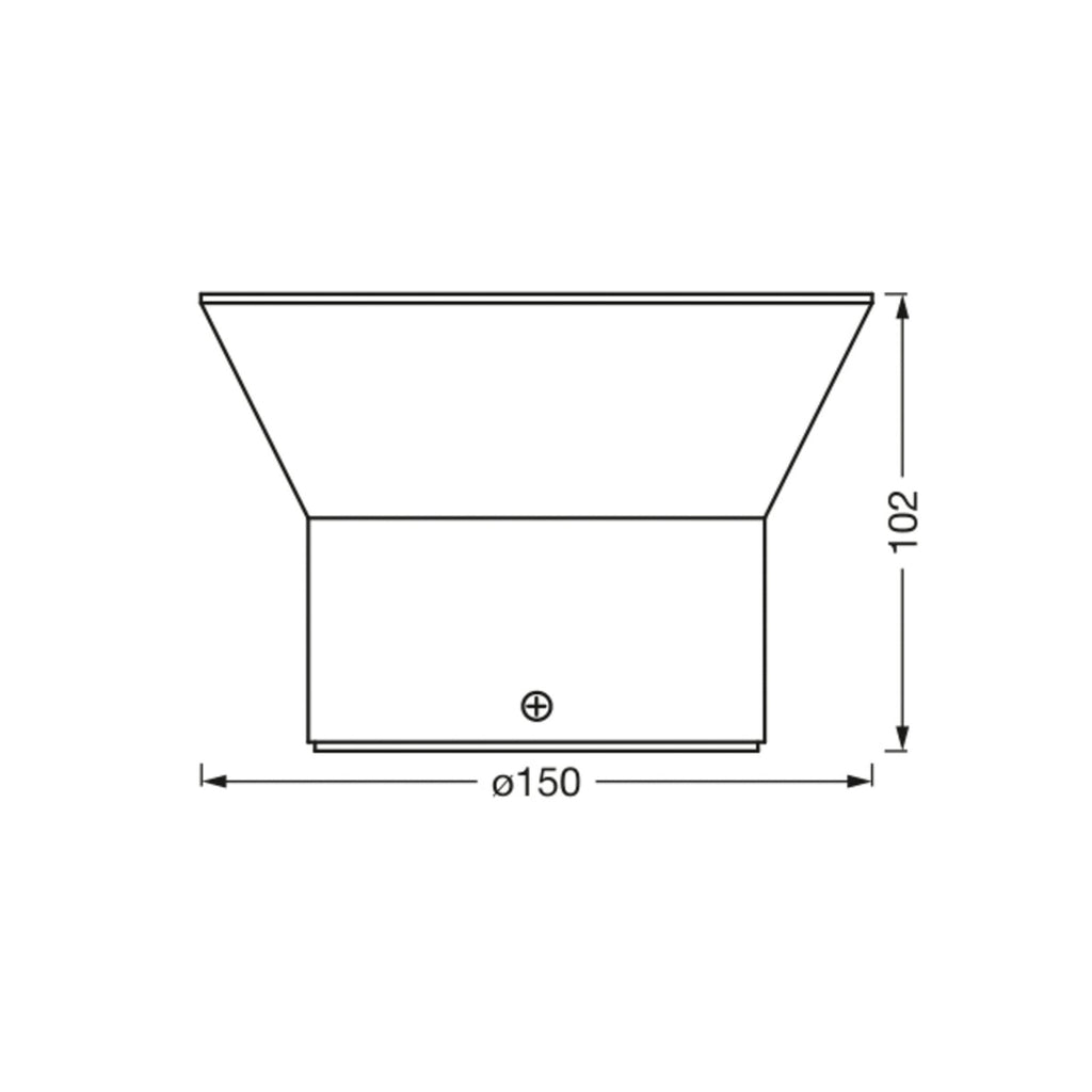 Detalj av LED utevegglampe Eclipse rund RGBW rustfritt stål IP44