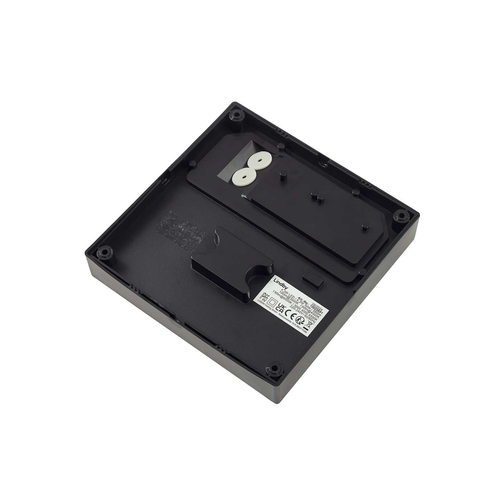 LED utevegglampe Elissa svart CCT IP65 20 cm utsikt fra siden