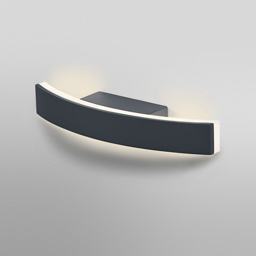 LED utevegglampe Endura Style Bow mørkegrå detalj