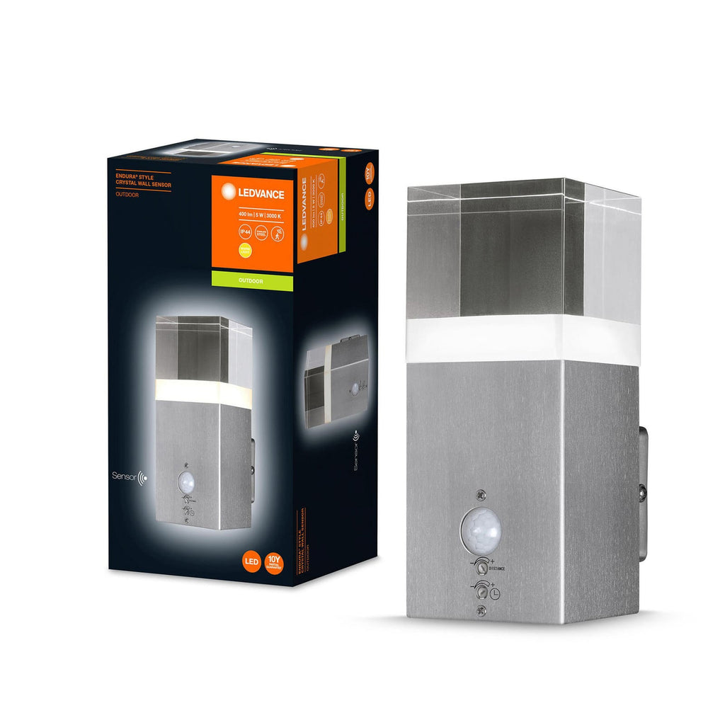 LED utevegglampe Endura Style Crystal bakside