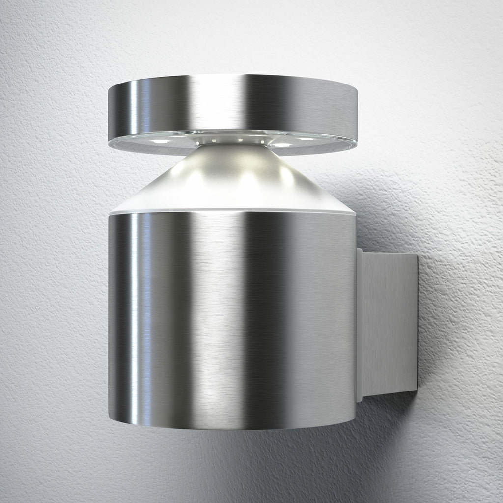 LED utevegglampe Endura Style Cylinder rustfritt stål foran