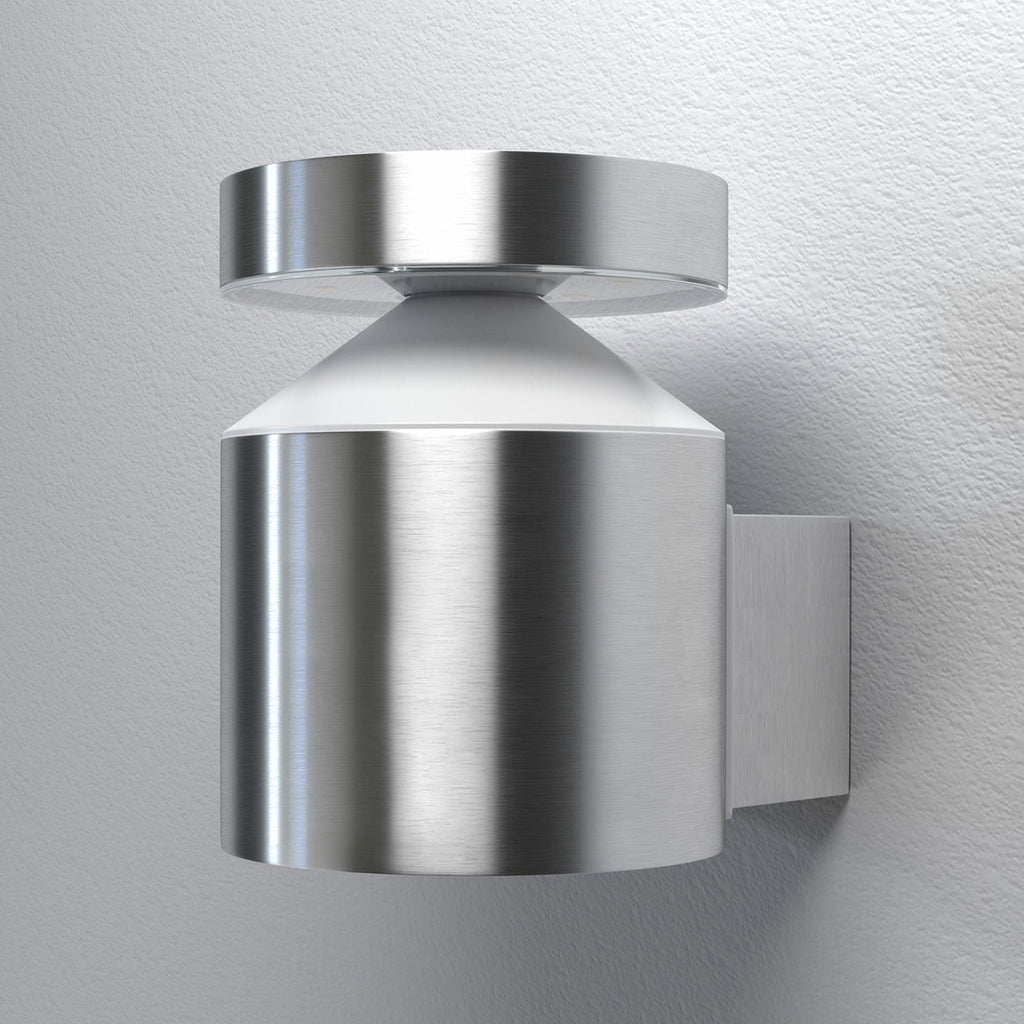 LED utevegglampe Endura Style Cylinder rustfritt stål bakside