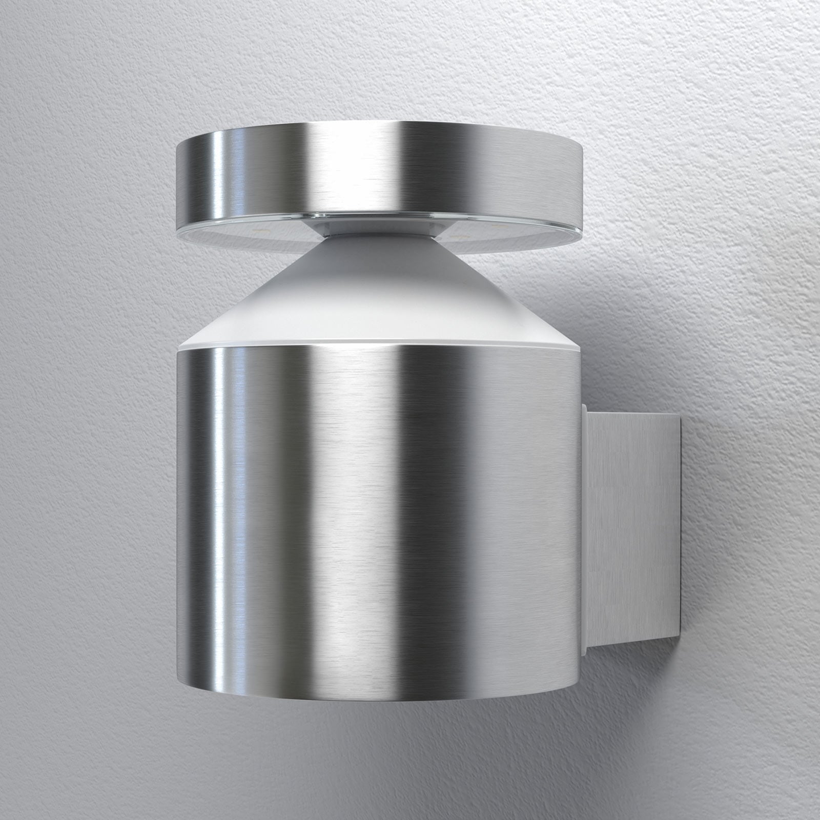 LED utevegglampe Endura Style Cylinder rustfritt stål bakside