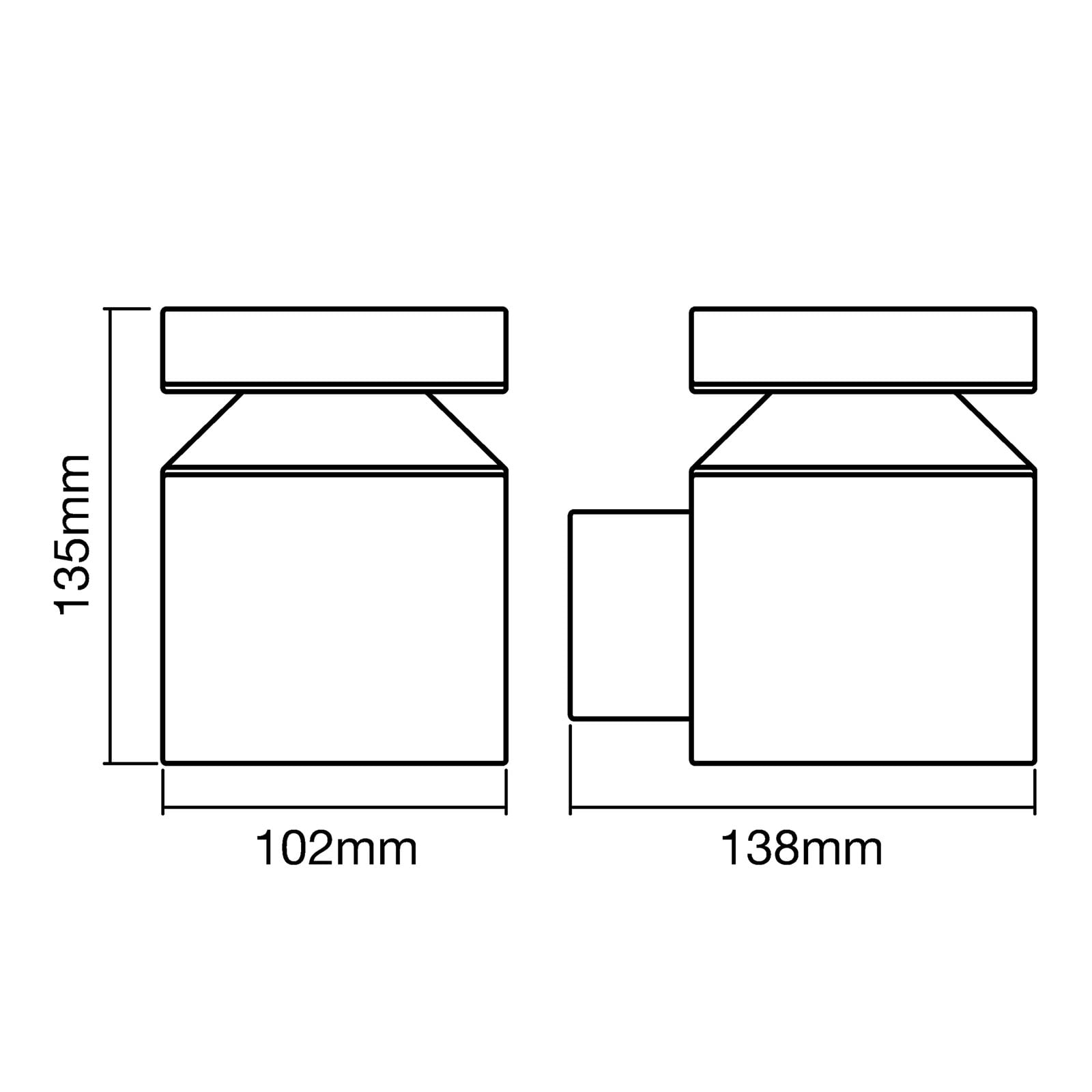 LED utevegglampe Endura Style Cylinder rustfritt stål installasjon