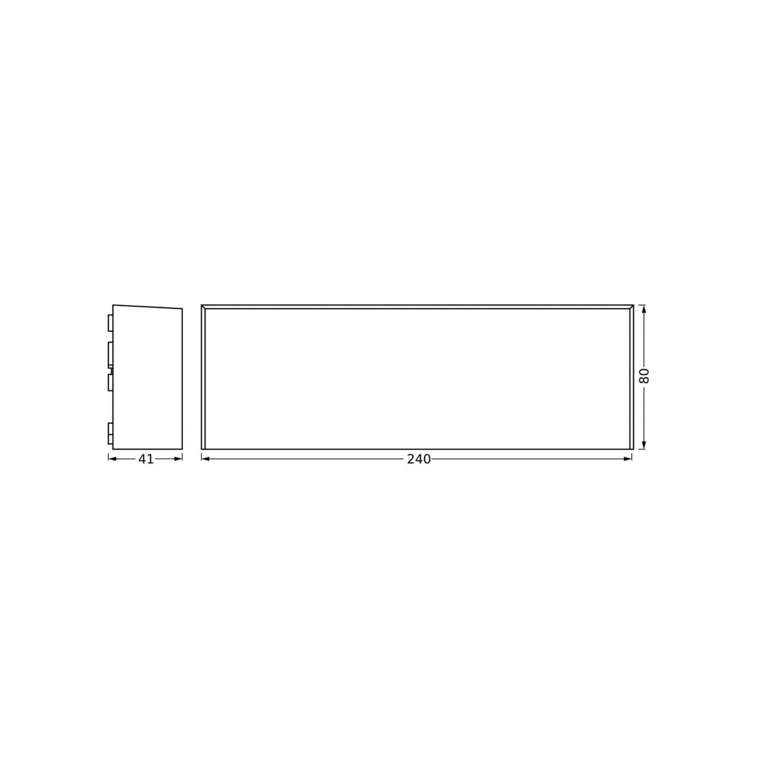 LED utevegglampe Endura Style Ivo 6,5W varmhvit IP65 bakside