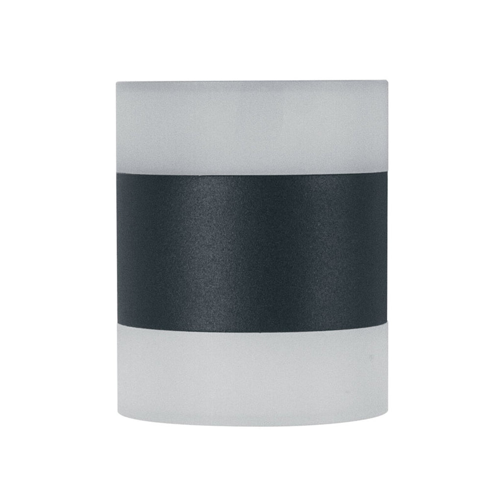 Nærbilde av aluminium og akryl på LED utevegglampe Endura Style UpDown Puck IP44