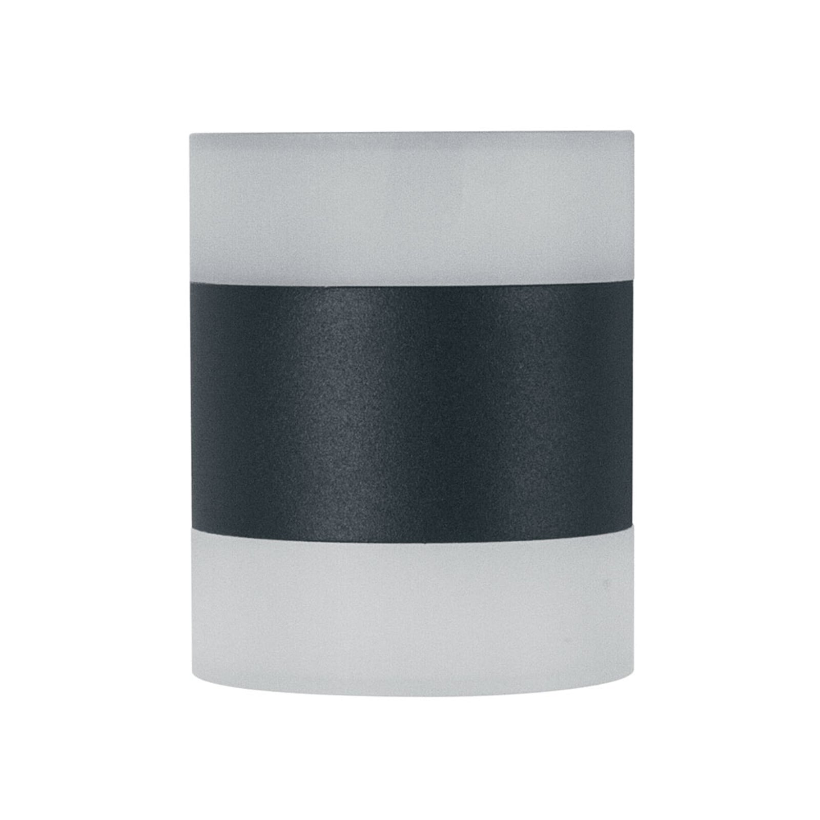 Nærbilde av aluminium og akryl på LED utevegglampe Endura Style UpDown Puck IP44