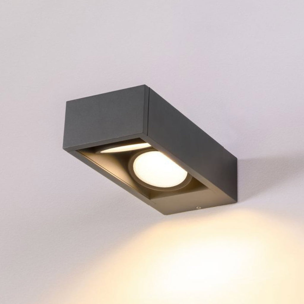 LED utevegglampe Eskina Frame 2-lys CCT aluminium IP65 forfra