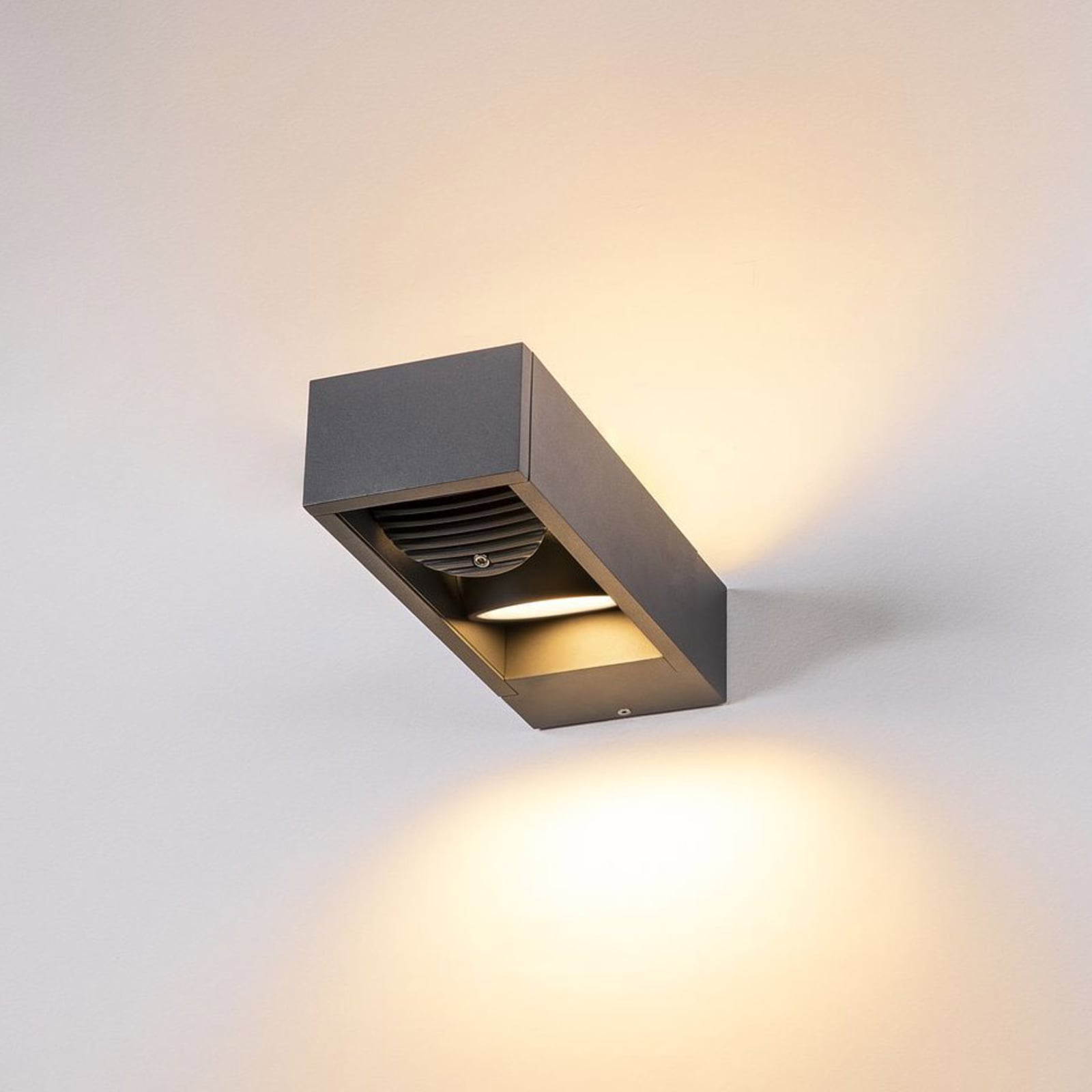 LED utevegglampe Eskina Frame 2-lys CCT aluminium IP65 bakside