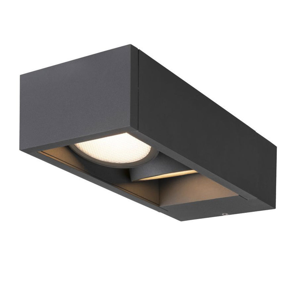 Montert LED utevegglampe Eskina Frame 2-lys CCT aluminium IP65