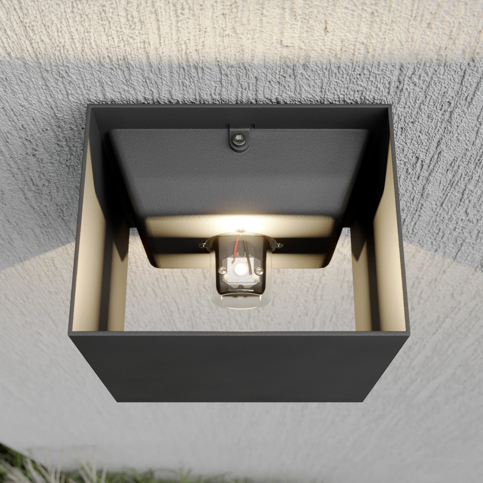 LED utevegglampe Evie opp og ned antrasitt lys oppover