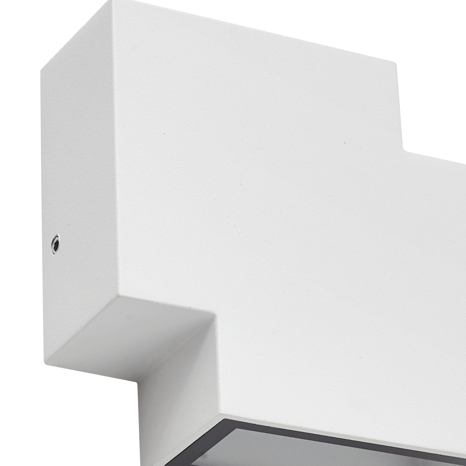 LED utevegglampe Fendir aluminium hvit 10,5 cm side