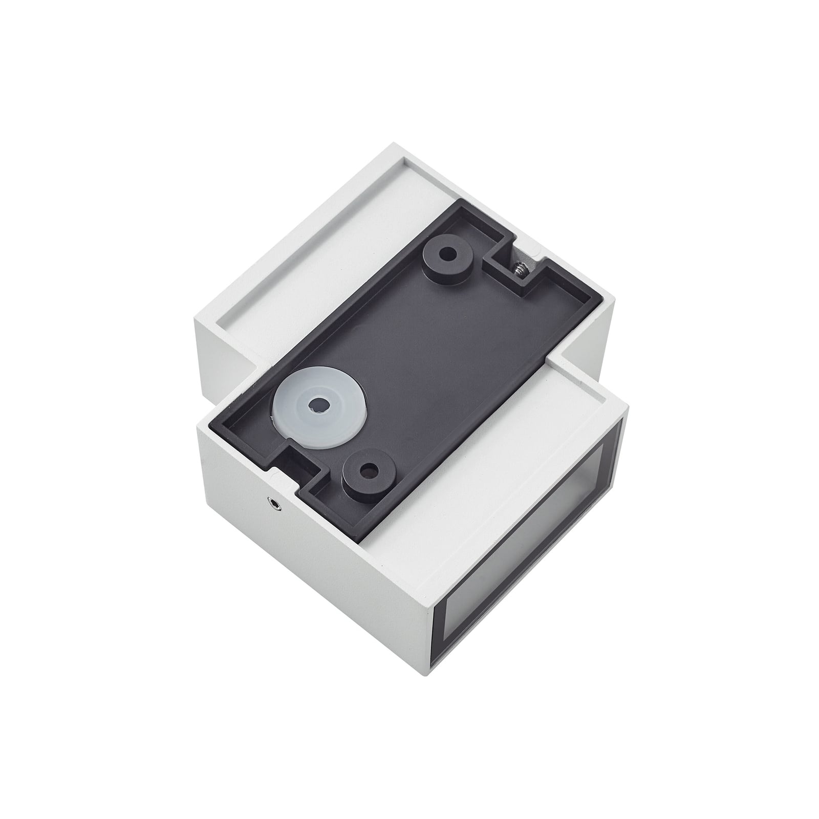 LED utevegglampe Fendir aluminium hvit 10,5 cm lysdetalj
