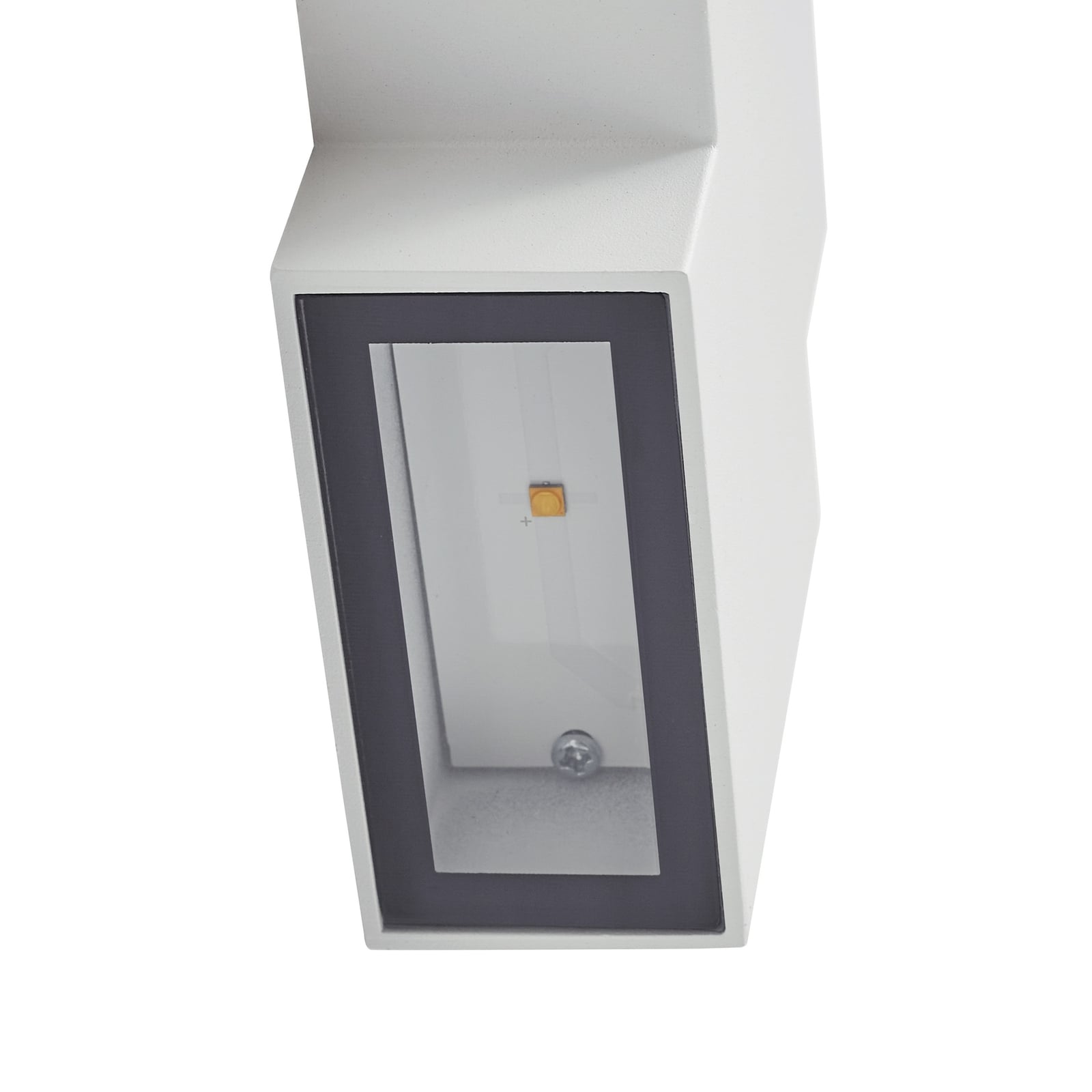 LED utevegglampe Fendir aluminium hvit 10,5 cm installasjon