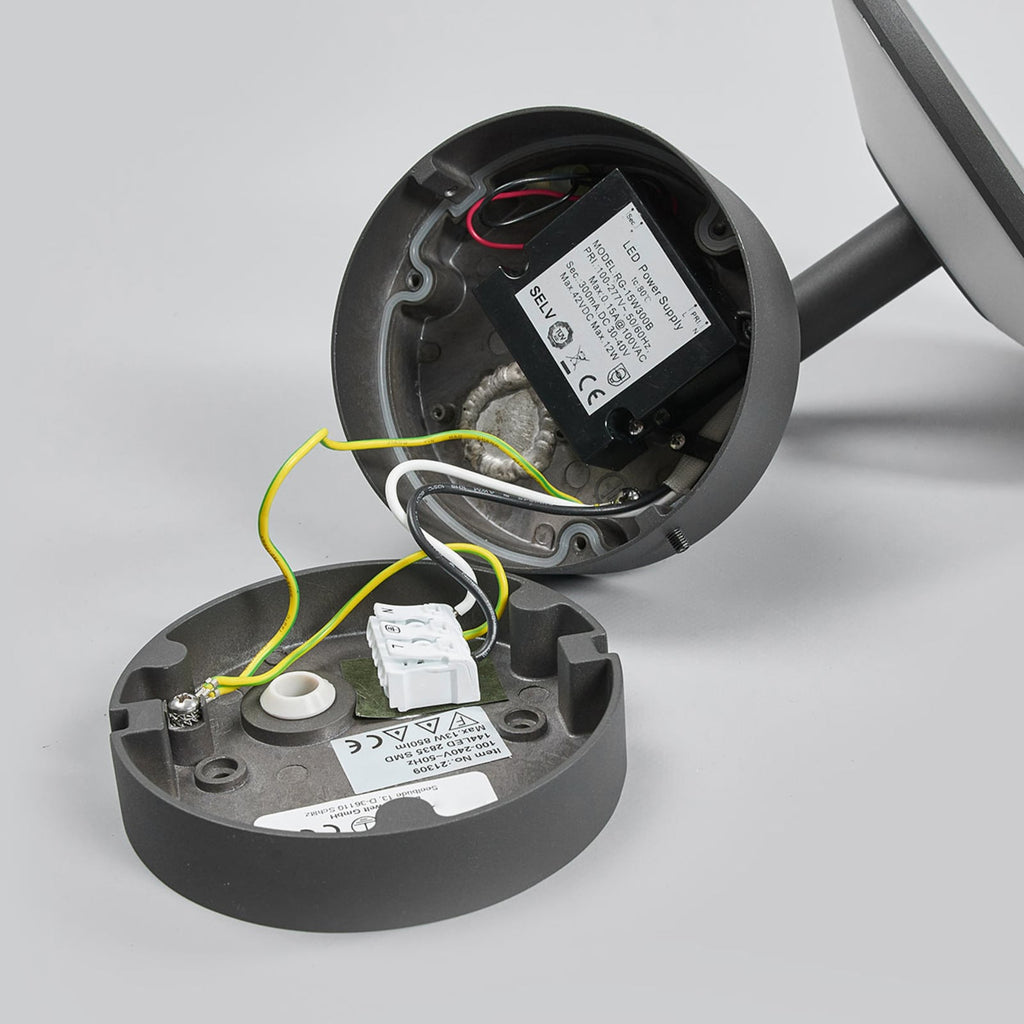 LED utevegglampe Fenia antrasitt aluminium moderne design