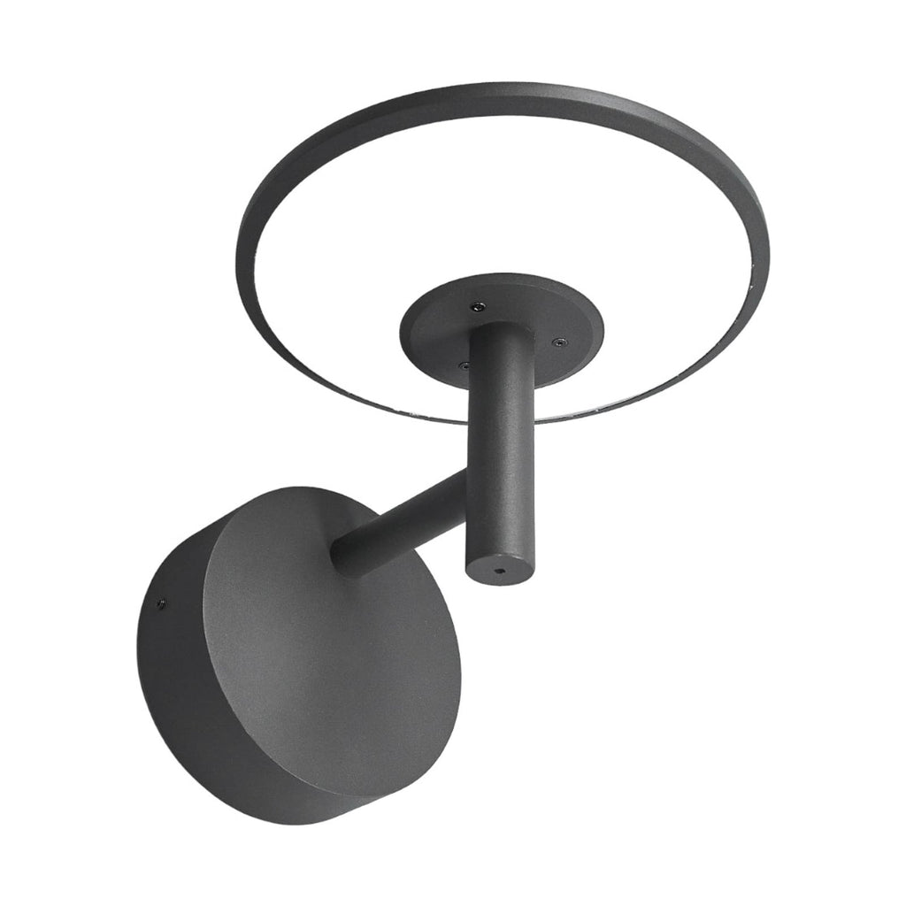 LED utevegglampe Fenia antrasitt aluminium syn fra siden