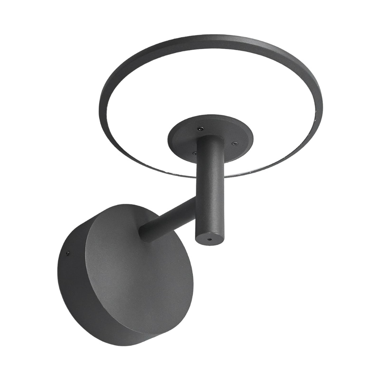 LED utevegglampe Fenia antrasitt aluminium syn fra siden