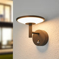 LED utevegglampe Fenia med bevegelsessensor antrasitt forfra