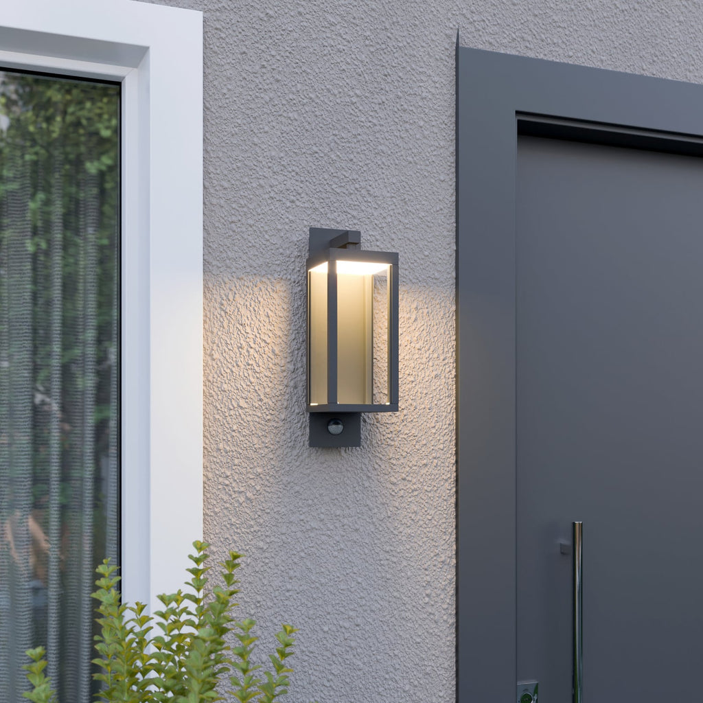 LED utevegglampe Ferdinand med bevegelsessensor bakside