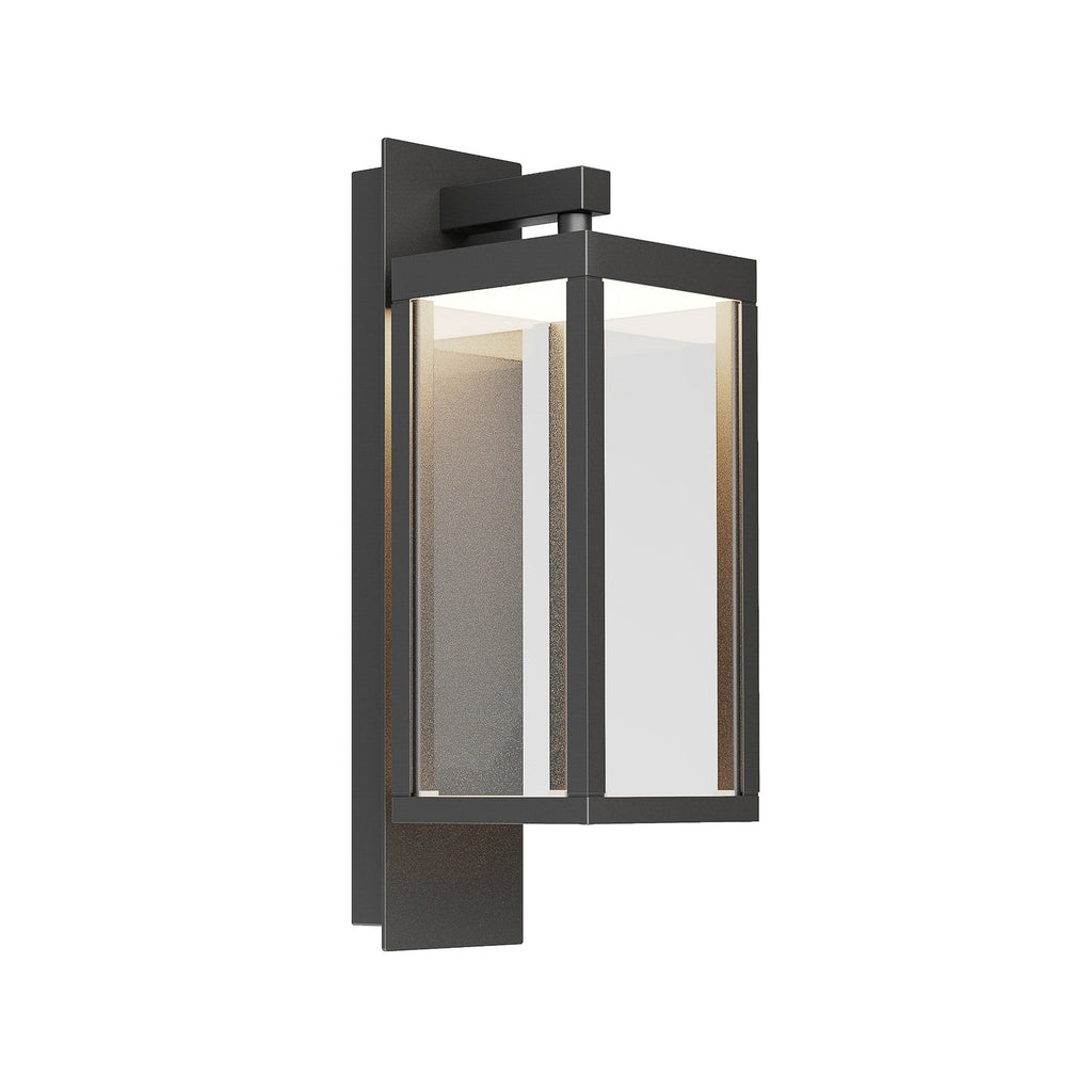 Nærbilde av LED utevegglampe Ferdinand 2er-sett mørkegrå 38 cm LED-lyskilde