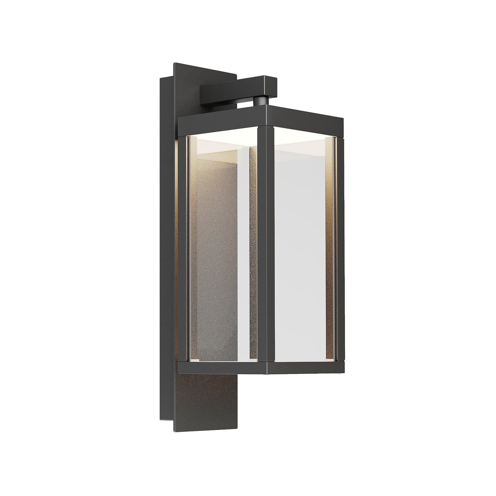 Nærbilde av LED utevegglampe Ferdinand 2er-sett mørkegrå 38 cm LED-lyskilde