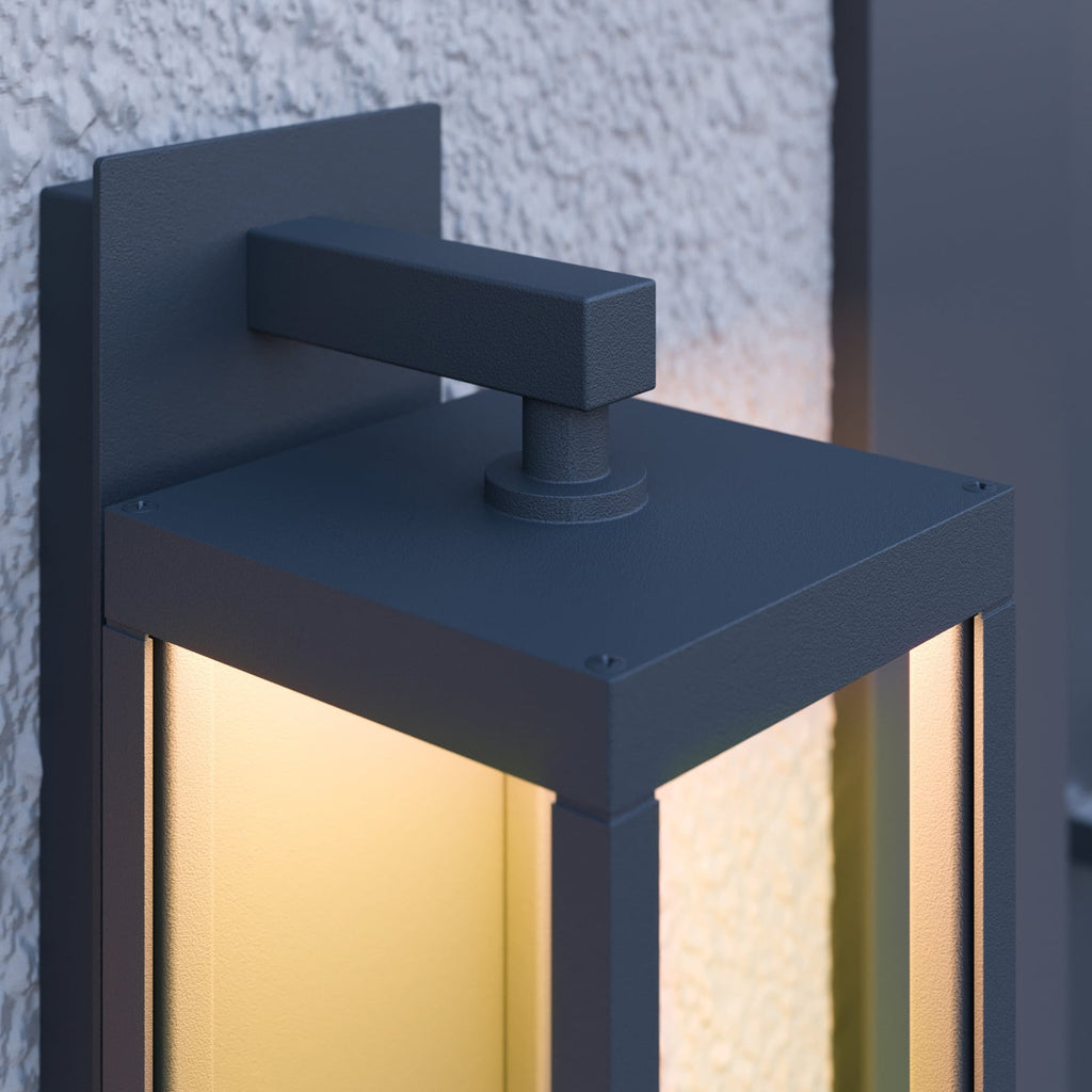 LED utevegglampe Ferdinand montert på vegg