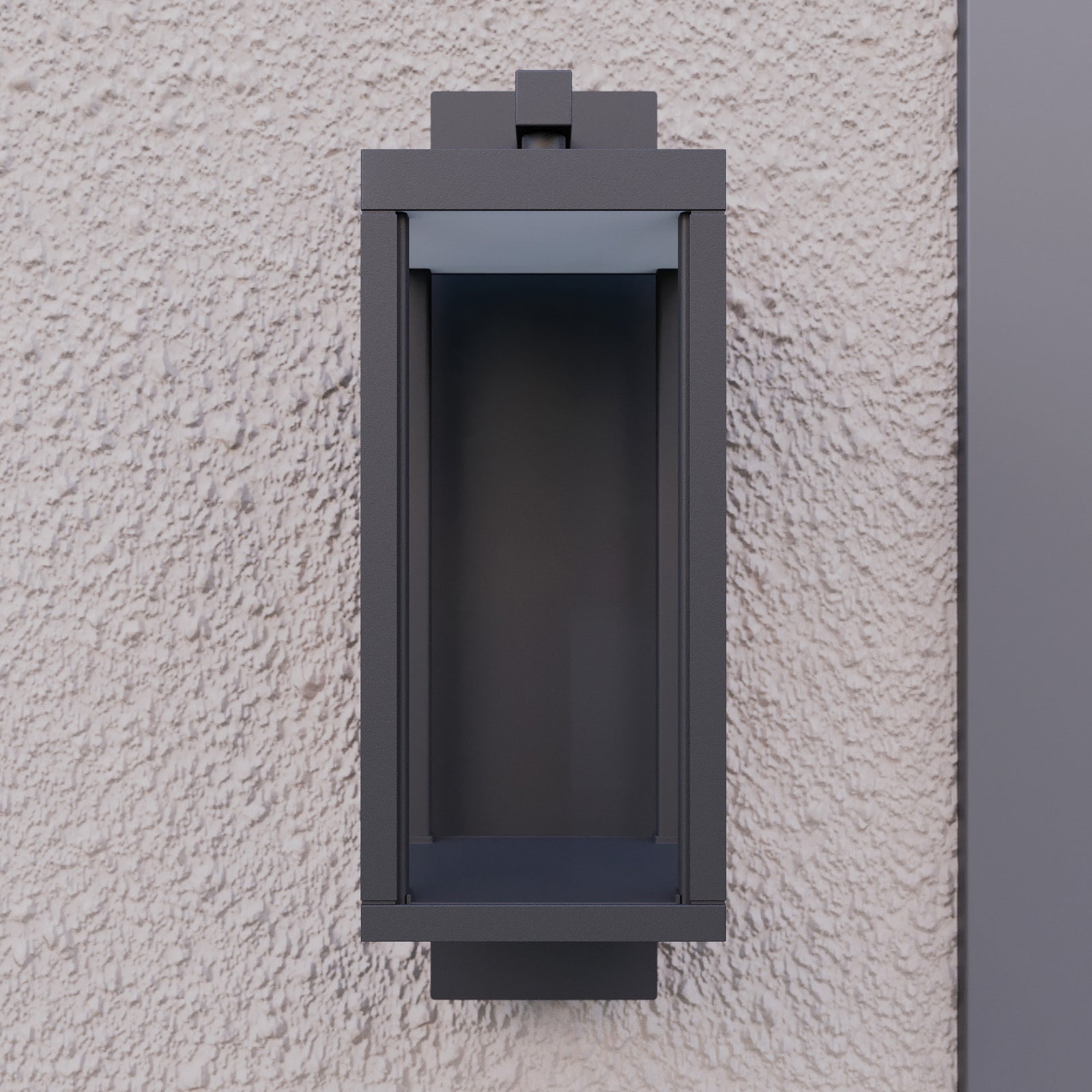 LED utevegglampe Ferdinand 3er-sett grå 38 cm IP54 sideprofil