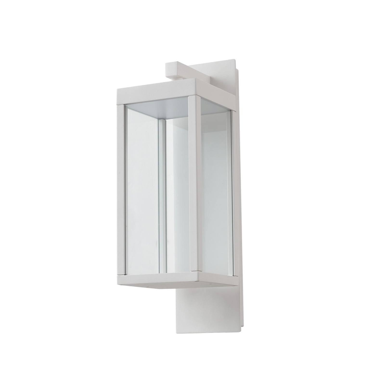 LED utevegglampe Ferdinand hvit aluminium montert på vegg