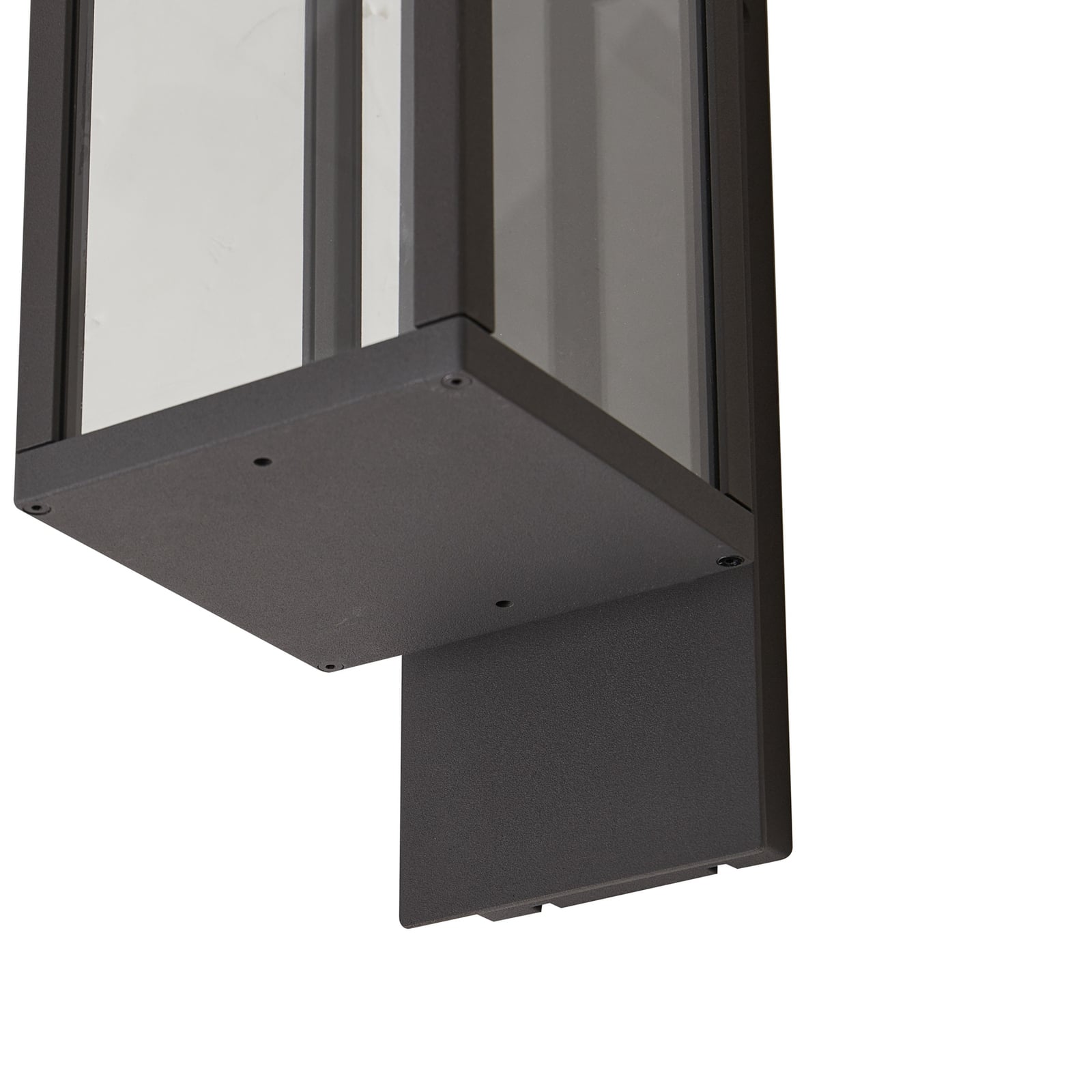 LED utevegglampe Ferdinand lanterneform grå 38 cm IP54 - Lucande