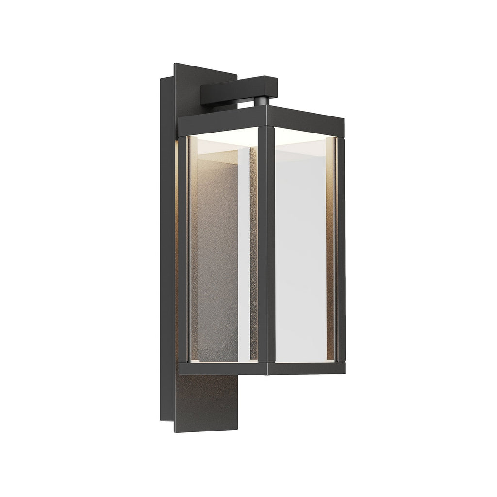 LED utevegglampe Ferdinand lanterneform grå 38 cm IP54 - Lucande