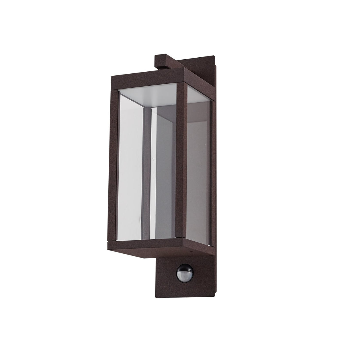 Montert LED utevegglampe Ferdinand med bevegelsessensor rustfarget