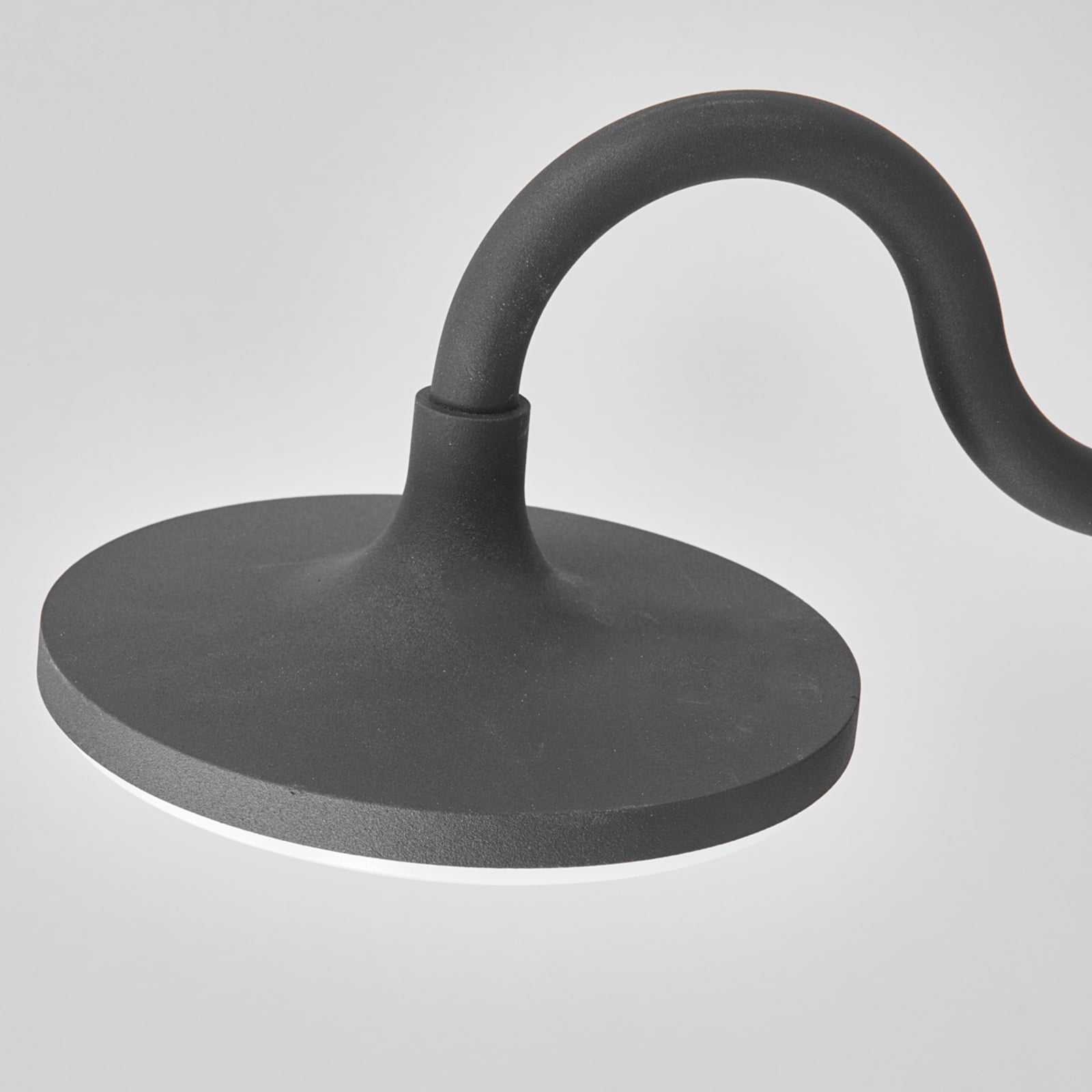 LED utevegglampe Finny med bevegelsessensor IP54 sett fra siden