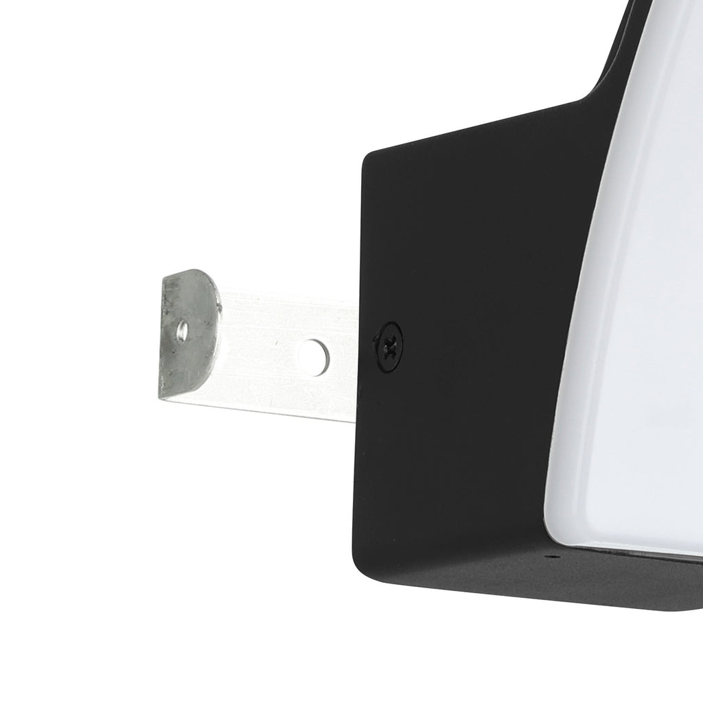 Montert LED utevegglampe Fiumicino aluminium svart/hvit
