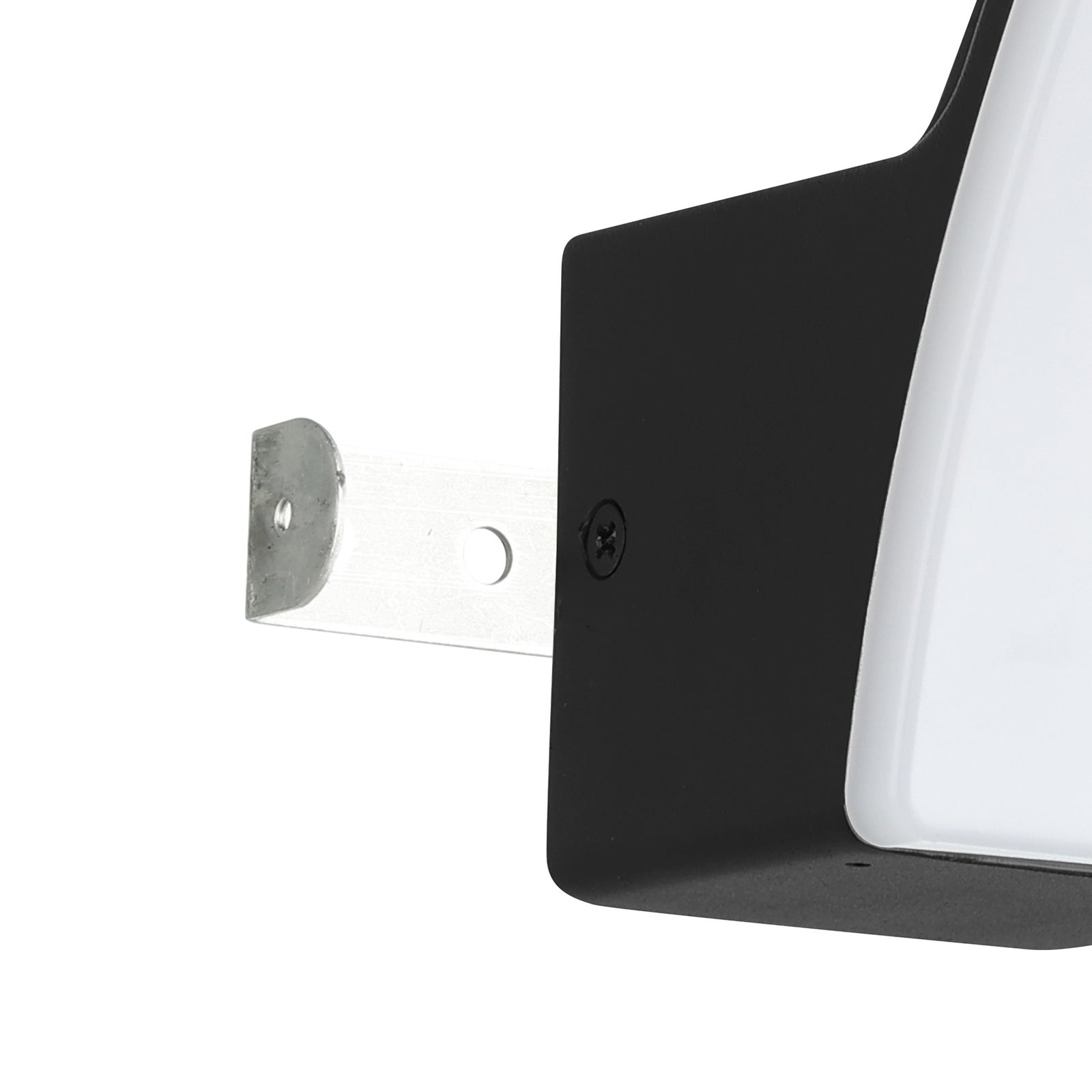 Montert LED utevegglampe Fiumicino aluminium svart/hvit
