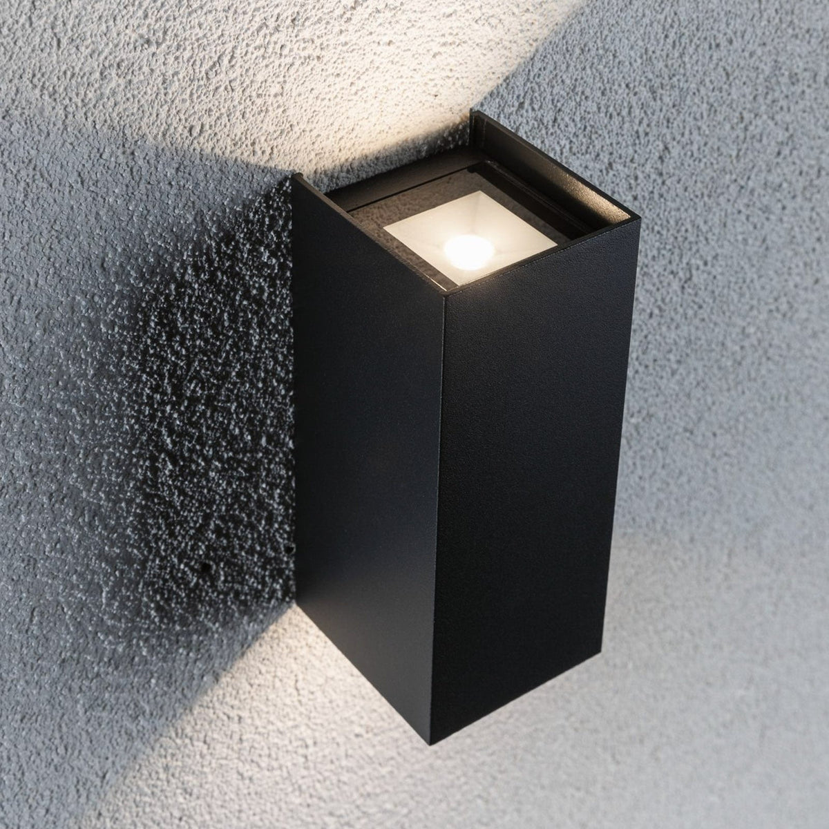 Montert LED utevegglampe Flame 2-lys antrasitt 15,5 cm IP44