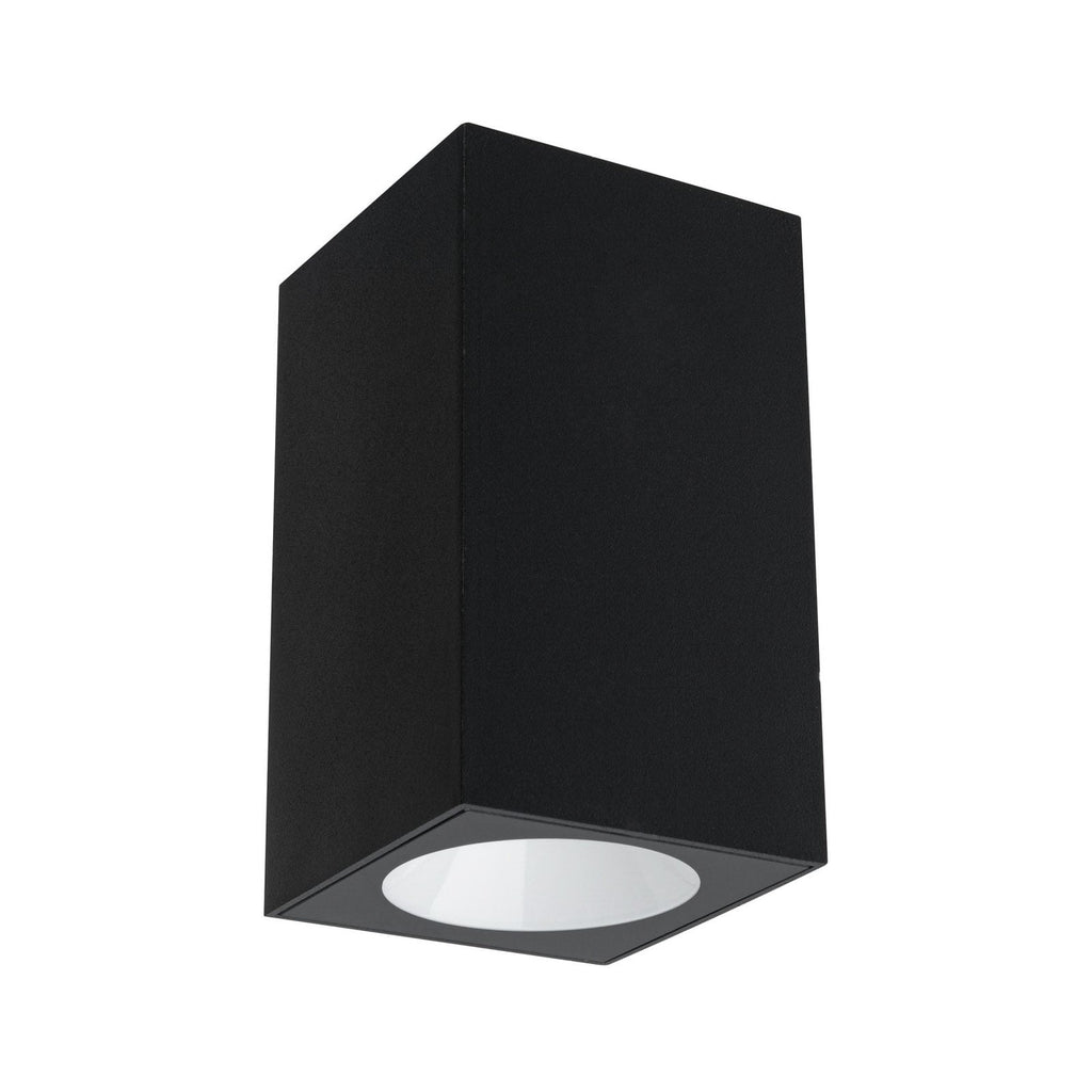 LED utevegglampe Flame aluminium antrasitt bakside