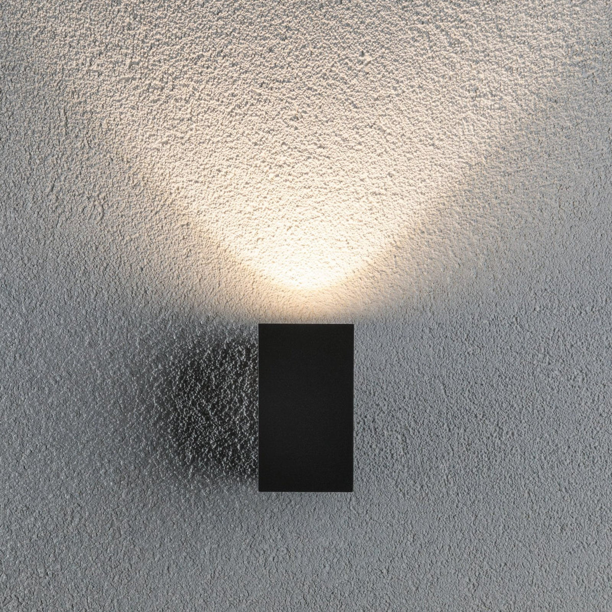 LED utevegglampe Flame aluminium antrasitt detalj av lyspunkt