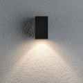 LED utevegglampe Flame aluminium antrasitt front
