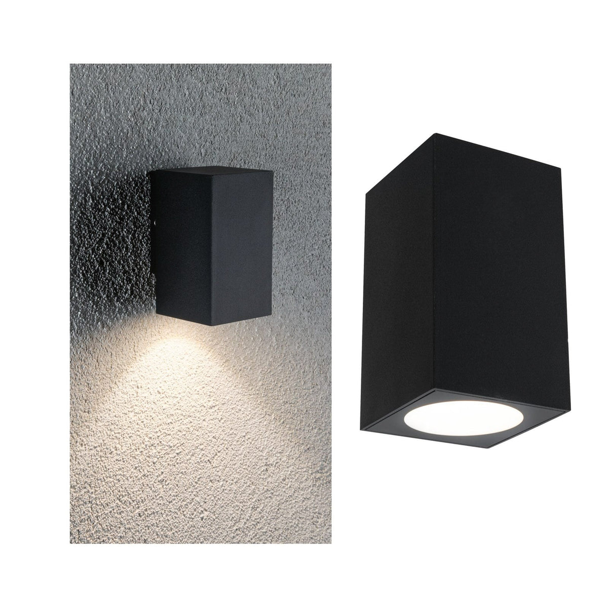 LED utevegglampe Flame aluminium antrasitt profil